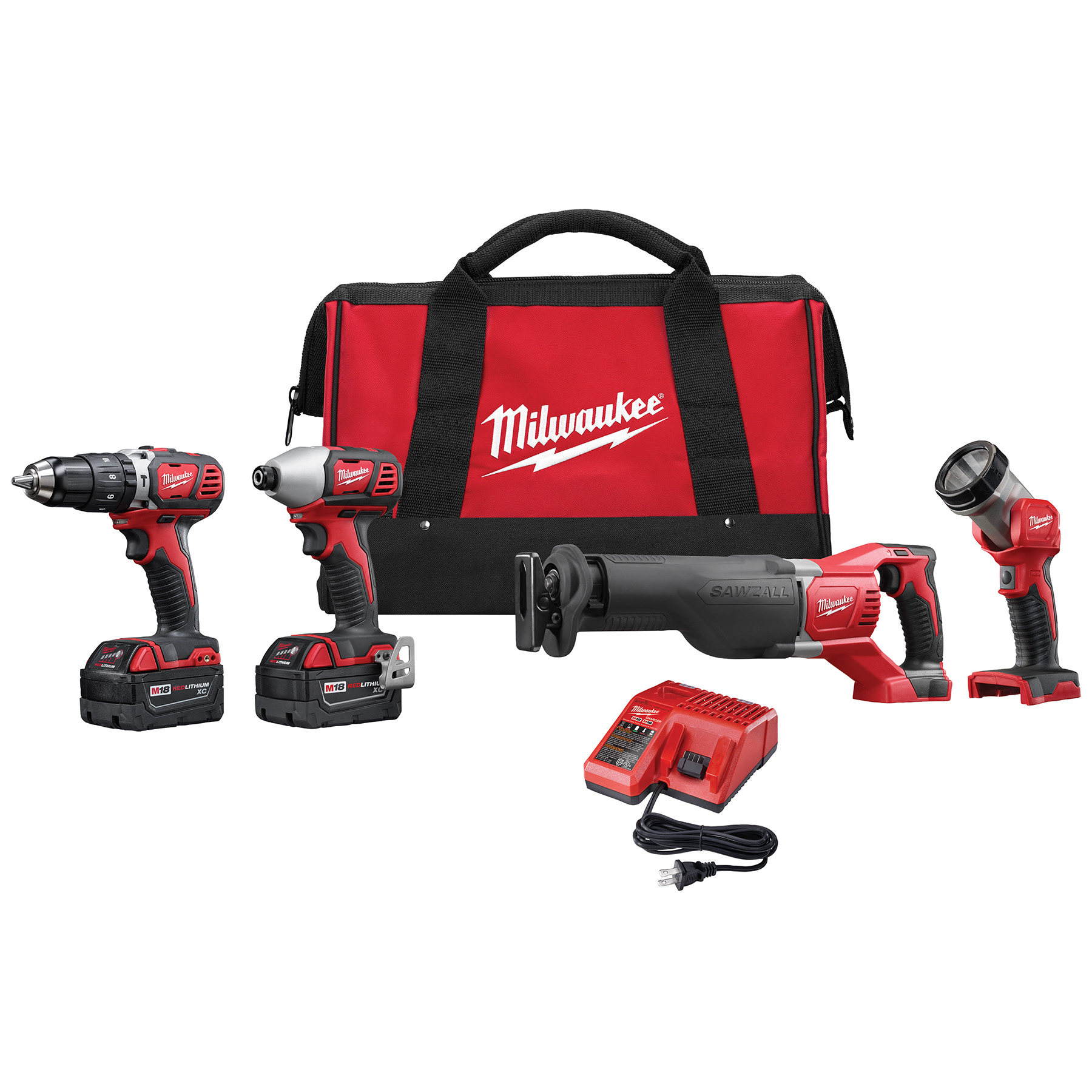 Milwaukee M18 4 Tool Combo Kit from Columbia Safety